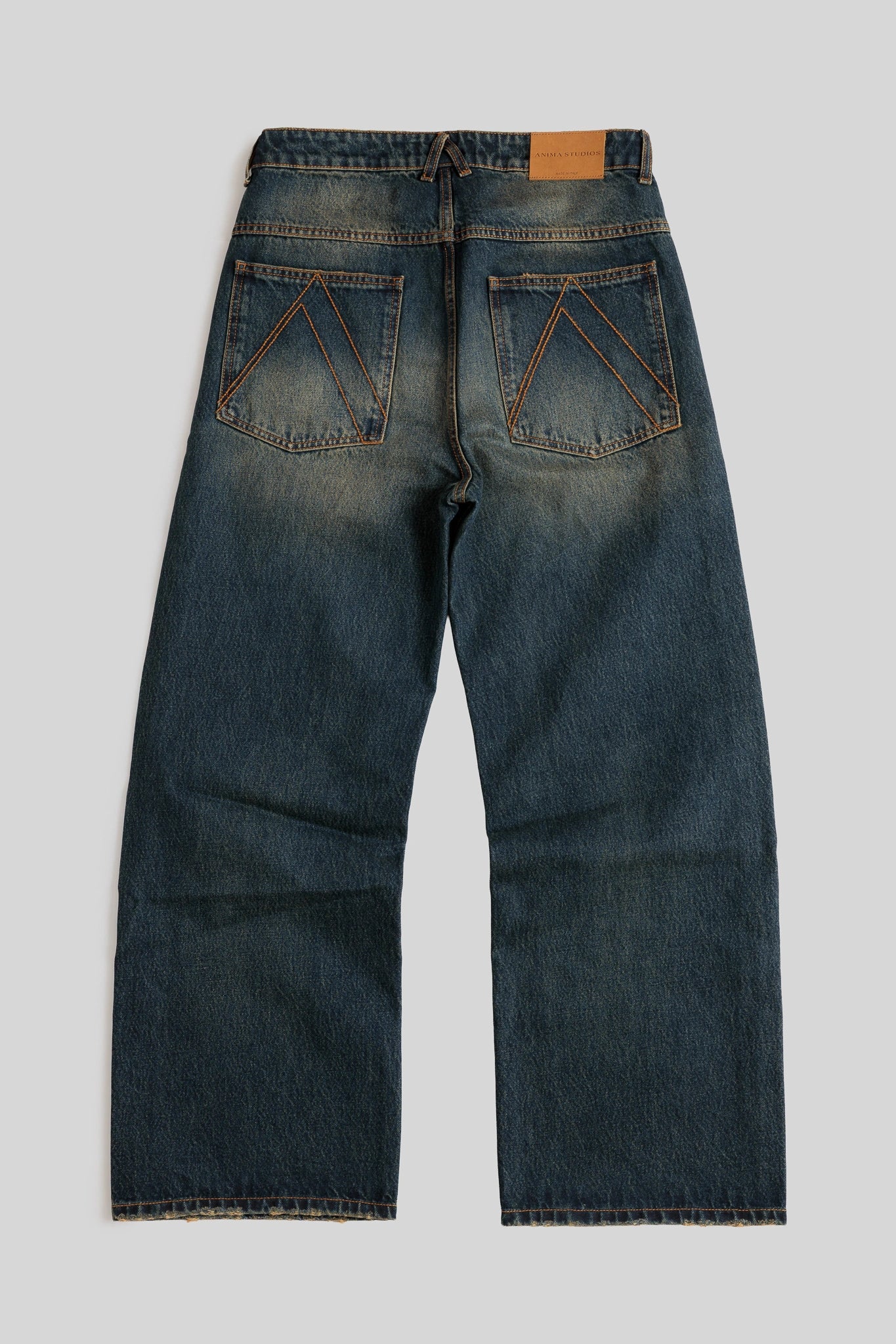 Sand Washed Baggy Denim