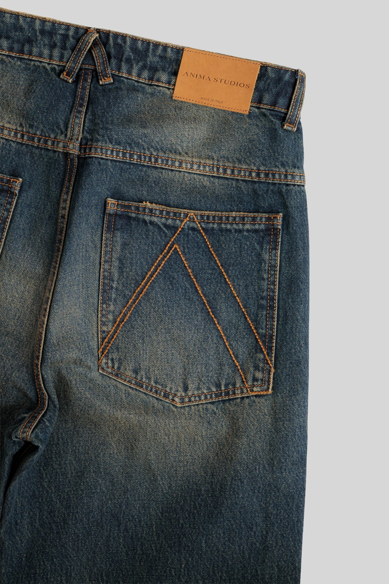 Sand Washed Baggy Denim