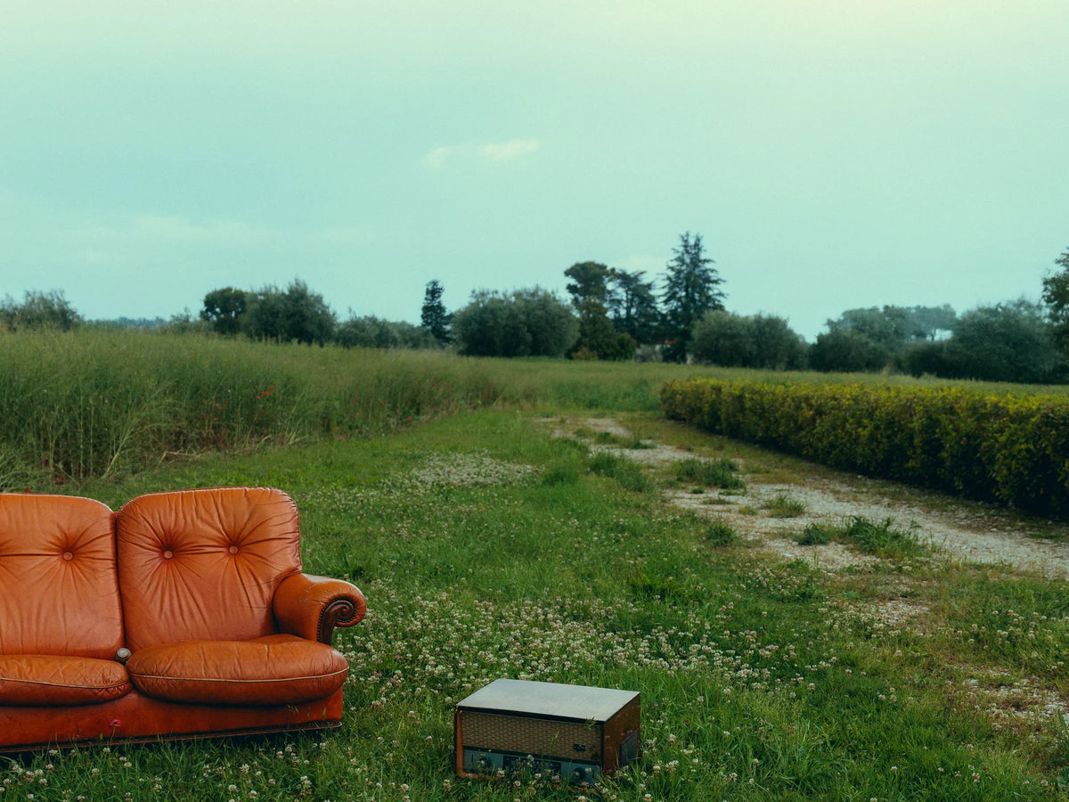 The Art of Dreams, il divano arancione nel prato