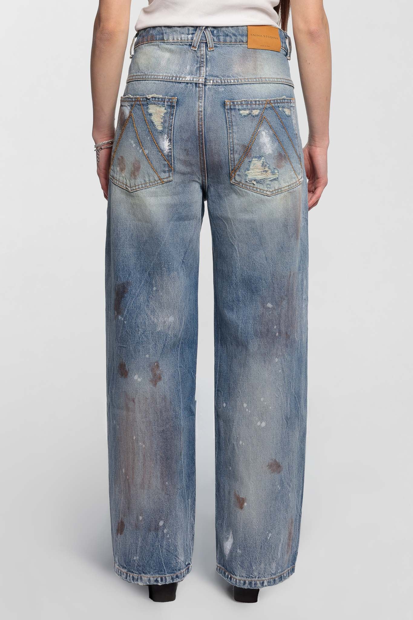 Ripped Baggy Blue