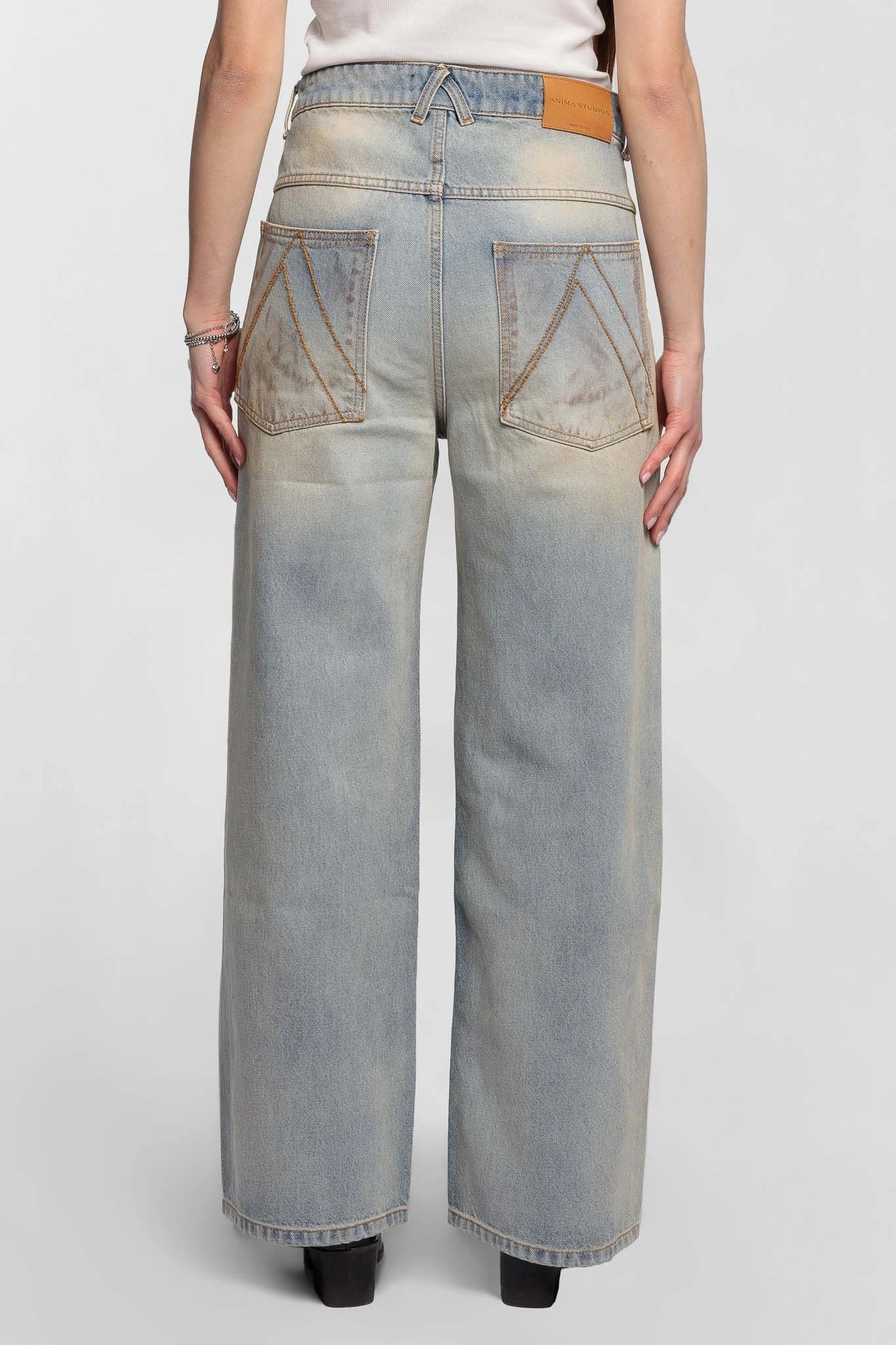 Dirty Washed Baggy Denim